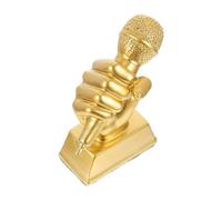 MAGICLULU Trophée Microphone Résine pour Garçon Fille Cadeau Concours Chant Ornement Musical et Lisse Symbole Honneur et Effort pour Chambre Garçon Fille