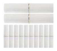 MAGICLULU Tube de Rouge à Lèvres Blanc en Plastique Léger 2,8g, Lot de 12 Pièces, Design Moderne et Fin, pour Cosmétiques Faits Main et Mode de Vie Mobile