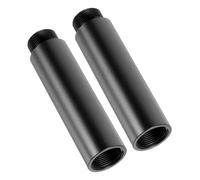 MAGICLULU Tube Prolongateur en Aluminium 2 Pièces pour Support Microphone Extension de Rack Micro Noir Tige Allonge pour Pied Micro Bureau