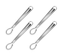 MAGICLULU Œufs Manuel en Acier Inoxydable Ressort Batteur à Main Portable 4 Pièces Résistant à la Chaleur pour Mélanger Œufs Sauces et Crème Cuisine