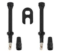 MAGICLULU Valve Vélo Tubeless Alliage Aluminium Tige et Bouchons Robustes avec Outil Kit Étanche et Léger pour Pneus sans Chambre à Air