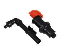 MAGICLULU Vanne d'eau de Jardin Rapide 3/4'' Dn20 en PP Clé Robuste et Raccord à Coupleur Rapide pour Irrigation Sécurisée Les Jardins