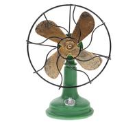 MAGICLULU Ventilateur Vintage Décoratif en Plastique Vert, Modèle Rond Non Fonctionnel, pour Décoration Maison ou Style Bar Rustique