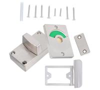 MAGICLULU Verrou de Porte pour Toilettes Publiques en Acier Inoxydable Indicateur Rouge/Vert Loquet de Sécurité Compact pour Cabine Serrure de Salle de Bain Commerciale Pratique et Solide