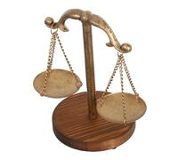 MAGICLULU Vintage Jewelry Tower Forgé Sculpture Échelle de Justice Décorative Présentoir de Bijoux Multifonction pour Boucles Oreilles Bracelets et Montres Accessoire Compact et Portable