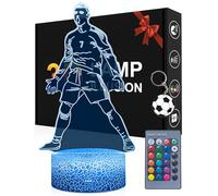 Magiclux Football Veilleuse pour Enfants, Lampe de Footballeur Dimmable 16 Couleurs avec Télécommande, Cadeaux de Football pour Garçons Filles Adolescents Hommes (PT-NO.7)