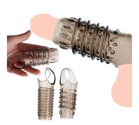 Magicnitz Bumpy Ride Ensemble de manchons de pénis texturés avec boucle à bille - Jouet sexuel silencieux, jouets sexuels pour adultes, cadeau pour les couples