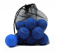 Magicorange Lot de 12 balles de Tennis d'entraînement avancées pour Chien avec Sac en Maille pour Un Transport Facile, idéal pour Les débutants (Bleu)