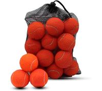 Magicorange Lot de 20 balles de tennis, d'entraînement avancées, balles d'entraînement, balles de jeu pour animaux de compagnie, avec sac en filet pour un transport facile (orange)
