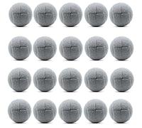Magicorange Lot de 20 balles de tennis prédécoupées pour déambulateur et pieds de meubles, protection du sol, revêtement en feutre robuste et durable (gris)
