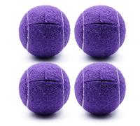 Magicorange Lot de 4 balles de tennis prédécoupées pour pieds de meubles et protection du sol, patins en feutre robustes et durables (violet)