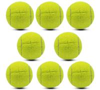Magicorange Lot de 8 balles de Tennis prédécoupées pour Pieds de Meubles et Protection du Sol, revêtement antidérapant en Feutre Robuste et Durable (Jaune)
