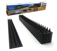 Magicorange Pic Anti Pigeon, 20 Pièces 5 Mètres Anti Pigeons pour Balcon, Anti Oiseaux Plastique pour Pigeons Chats Moineaux, Pic Anti Chat pour Fenêtre, Respectueux des Animaux Pique (Noir)