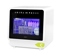 magicplux Lave-vaisselle sans Arrivée d'eau, Lave-vaisselle de Table avec Écran Couleur, 5+3 Programmes, 3 Bras de Pulvérisation, 5 Couverts, Réservoir d'eau de 5 L