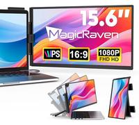 MAGICRAVEN Ecran Portable, Moniteur Portable 15,6" 1080P IPS Écran PC Portable IPS Display, Extension Écran pour Ordinateur Portable 14''-16.5'' Mac Windows Chrome - Type-C & HDMI, Plug and Play