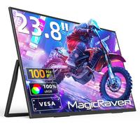 MAGICRAVEN - Moniteur portable de 23,8", grand écran VESA 1080p 100 Hz, deuxième écran USB C/HDMI avec haut-parleurs, extension d'affichage d'ordinateur portable pour Windows/Mac