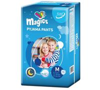 Magics Night Pants - 15x Couches Culotte de Nuit Absorbants - Enfants 4-7 Ans, Taille M (17-30 Kg) - Sous-Vêtements Fuite Urinaire