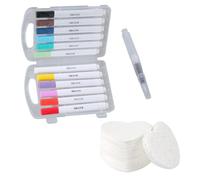 Magics Puff Paint Foam Texture Paper Drawing Paper Sponge Painting Kits with Watercolor Pen Magic Paint Drawing Painting Kits with Watercolor Pen for Kid
