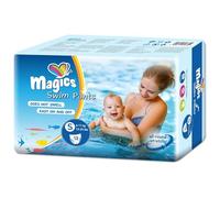 Magics Swim Pants, Couches-Culottes de Bain Jetables pour Bébé, Taille S (6-11kg), 12 Couches de Bain