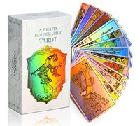 MagicSeer Jeu de cartes de tarot arc-en-ciel pour débutants, jeu de cartes de tarot holographique