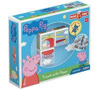 Magicube 049 Peppa Pig-Travel With Peppa-Constructions Magnétiques Et Jeux Educatifs,3 Cubes Magnétiques Multicolore