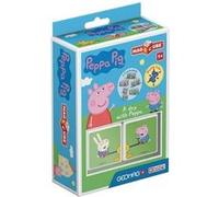 Geomag MagiCube 048 Peppa Pig - A Day with Peppa - Constructions Magnétiques et Jeux Educatifs, 2 Cubes Magnétiques, Multicolore
