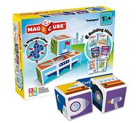 MAGICUBE Transport Jeu de construction magnétique pour enfants, cadeau pour garçons et filles de 1 2 3 4 5 6 ans, éducatif Montessori, constructions magnétiques, jeux pour enfants