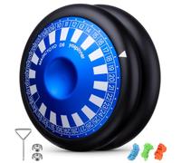 MAGICYOYO JoJo D6 YOSPINNER, 6 en 1 Trick Yoyo avec modes de jeu polyvalents, 2A Métal Jo Jo pour Finger Spin, Yo-Yo Responsive avec ralenti, Jouet Magic Yoyo pour enfants et adultes
