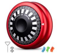 MAGICYOYO JoJo D6 YOSPINNER, yo-yo réactif 6 en 1 avec modes de jeu polyvalents, 2 A en métal Jo Yo pour doigts Spin, Yo-Yo professionnel avec ralenti, jouet Magic Yoyo pour enfants et adultes