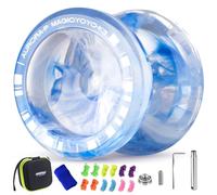 MAGICYOYO JoJo K3 Aurora-p, Yoyo professionnel pour spin, yo-yo réactif et non réactif pour débutants et avancés, avec 12 cordes Yoyo et kit d'accessoires Yo