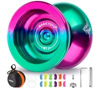 MAGICYOYO JoJo professionnel N11, Trick Yoyo avec ralenti et roulement à billes, yo-yo non réactif pour enfants et adultes, yo-yo double usage avec mode réactif, avec 12 cordes, jeu de roulements