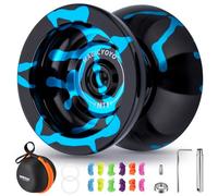 MAGICYOYO N11 Yoyo professionnel, Yoyo réactif et non responsable pour adultes, design de crâne festif, yo-yo avec ralenti et roulement à billes, yo-yo en métal avec 12 cordes, anneau de poids, kit de