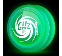 MAGICYOYO Yoyo d'entrée de gamme JoJo pour enfants et débutants, Yoyo D1 GHZ réactif vert effet lumineux dans l'obscurité, retour automatique Jo Jo, 2a Looping Trick Yo Yo avec 6 cordons Yo-yo