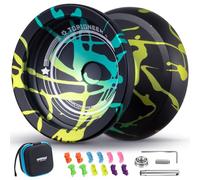 MAGICYOYO Yoyo V12 Yoyo Yo Yo professionnel en aluminium double mode 2 en 1 sans réactivité/réactif pour adultes et enfants, accessoires inclus