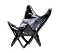 MagiDeal 1/64 Miniature Scènes Dioramas Projets DIY Photo Prop Réaliste Trains Architectural Résine Figure Modèle Minuscule Modèle, Chaise Butterflychair Noire