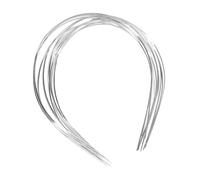 MagiDeal 10 pièces Base de bandeau vierge bricolage, Tiara Metal Hair Hoop, Head Poice for Hair Bow Photo accessoires de cheveux accessoires artificiels Fleur, Blanc, 1.2 Mm