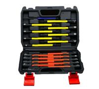 MagiDeal 19 Pièces Jeu Tournevis à Douille Polyvalent Tournevis Porte-Douille avec Coffret Professionnel Jeu Clés à Cliquet avec Douilles pour Bricoleurs