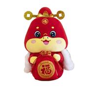 MagiDeal 2025 Nouvel An chinois serpent en peluche poupée animal poupée doux dessin animé en peluche serpent en peluche animal pour chambre nouvel an chinois, Style C