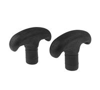 MagiDeal 2pcs Poignée De Pagaie Canoë Kayak Accessoire Nautique Durable, Noir, 11x8.5x3 cm