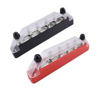 MagiDeal 2X Bloc de Distribution d'alimentation Bloc de jonction électrique M6 pour remorque Marine et Camion