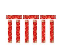 MagiDeal 3 Paquets de Papier à couplets Vierges Chun Lian à écrire soi-même 23 x 138 cm Fournitures Traditionnelles pour Le Nouvel an Chinois 2026 pour la, Style F