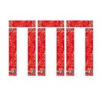 MagiDeal 3 Paquets de Papier à couplets Vierges Chun Lian à écrire soi-même 23 x 138 cm Fournitures Traditionnelles pour Le Nouvel an Chinois 2026 pour la, Style A