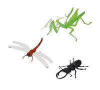 MagiDeal 3pcs Papier Artisanat Kits de Bricolage Libellule scarabée modèle Ornements pour l'âge de 6 Ans Robuste Fini modèle Animaux Arts du