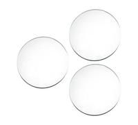 MagiDeal 3x miroirs ronds pour centres de table pour tables plateaux de miroir décoratifs plaque de miroir rond acrylique décoratif pour ornement de table, Argent 30cm