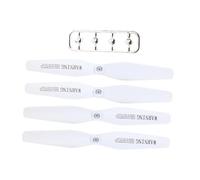 MagiDeal 4 hélices de rechange pour drone, pièces de rechange haute résistance, portables et légères avec capuchon, compatibles avec ZD6-gps, P40, ZD5 et ZD8, Blanc
