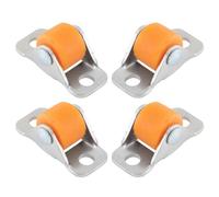 MagiDeal 4 Pièces Roulettes Directionnelles Fixes en Caoutchouc Polyvalentes pour Meubles, Armoire et Table d'établi