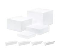 MagiDeal 4X présentoir de Buffet en Acrylique, Cube Blanc à 5 côtés, Fournitures de Restauration, Supports à gâteaux, Support de Cube pour des