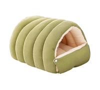 MagiDeal Abri pour Chat Confortable et Douillet en Coton PP, idéal pour l'hiver. Coussin Amovible, Doux et Chaud, Green M