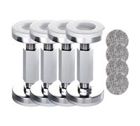 MagiDeal Accessoires de Cadre de Lit Fileté 4 Pièces avec Patins de Meubles, Hauteur Réglable, Outil Anti-secousses, Butée de Tête de Lit pour Lits de Chambre, Réglage de 93 mm à 120 mm