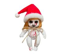 MagiDeal Accessoires effrayants poupée hantée Suspendue décoration de Terreur Jouet Accessoire d'horreur poupée bébé Halloween poupées effrayantes pour Bar, Grande Fille du Père Noël